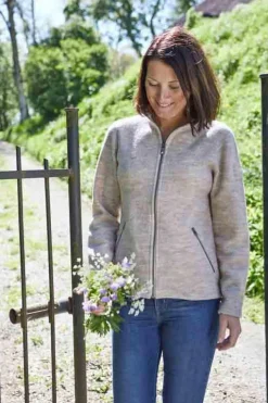 Discount BELLA FULL ZIP, 60% FILTAD ULL, 40% LYOCELL — Ziptröjor