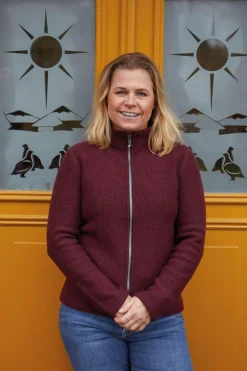 Best BRODAL FEMALE, 100% FILTAD ULL — Ziptröjor