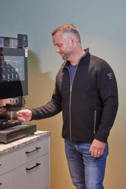 Hot DANNY FULL ZIP, 100% FILTAD ULL — Ziptröjor