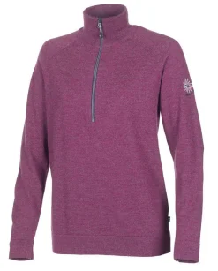 New JANA HALF ZIP, 100% EXTRA FINE MERINOULL — Ziptröjor