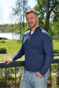 Fashion JOJJE HALF ZIP, 100% EXTRA FINE MERINOULL — Ziptröjor