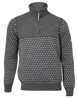 Sale SVERRE HALF ZIP, 100% ULL — Ziptröjor