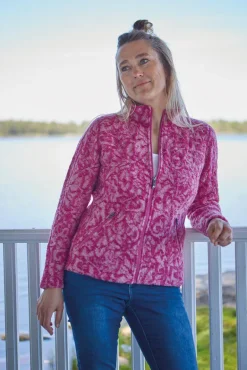 New TUVA JAQUARD, 100% FILTAD ULL — Ziptröjor